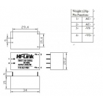 power supply module HLK-PM03 AC220 to 3.3VDC